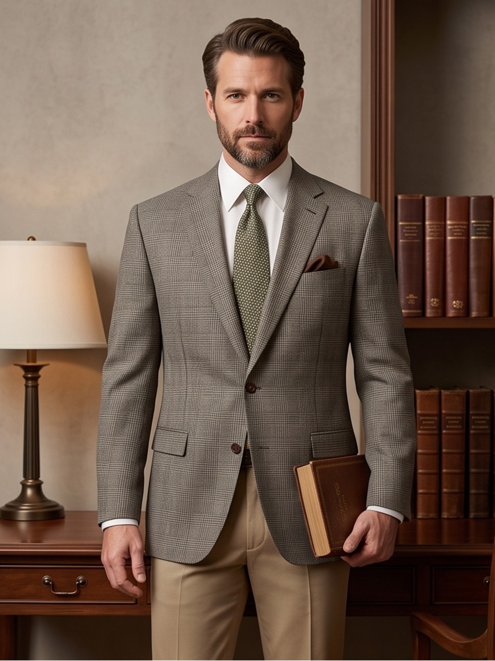 Ralph Lauren Plaid Sport Coat in Light Brown and Tan